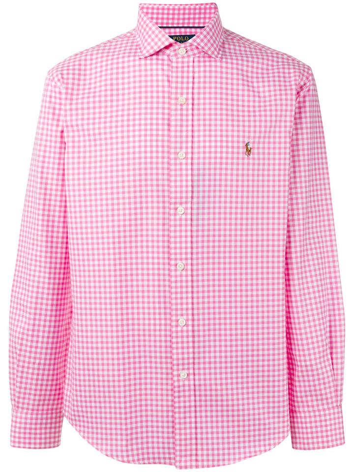 Polo Ralph Lauren - Checked Shirt - Men - Cotton - Xl, Pink/purple, Cotton