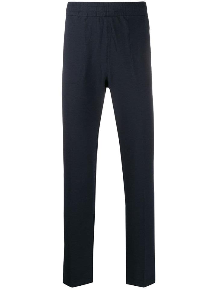 Z Zegna Straight-leg Track Trousers - Blue