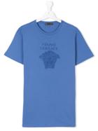 Young Versace Logo T-shirt - Blue