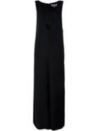 Opening Ceremony Deep U Neckline Jumpsuit, Women's, Size: 2, Black, Polyester