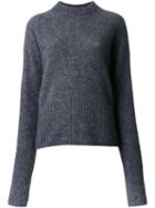 Le Ciel Bleu 'fur Touch' Sweater, Women's, Size: 36, Grey, Wool