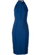 Mugler Fitted Dress, Women's, Size: 40, Blue, Polyamide/spandex/elastane/viscose