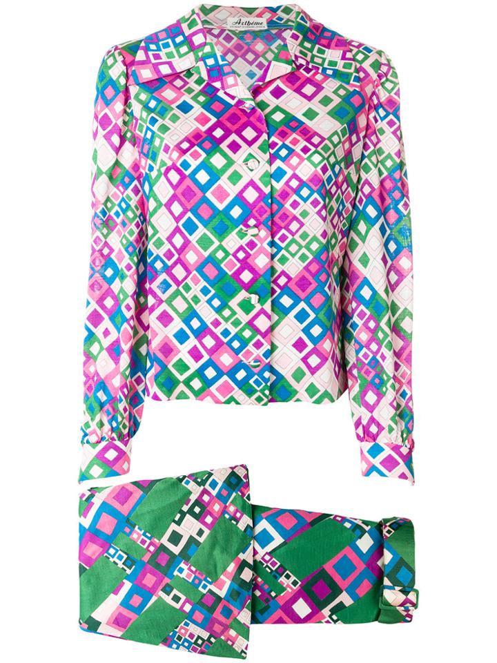 William Vintage Artheme Printed Shirt & Skirt - Multicolour