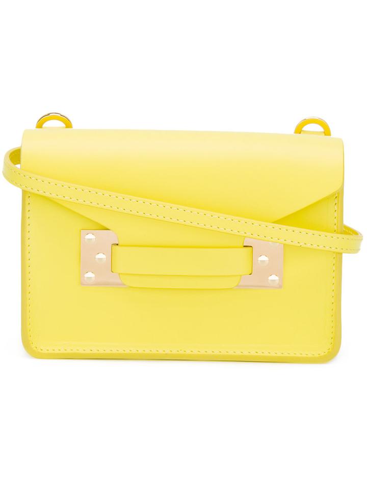 Sophie Hulme - Milner Crossbody Bag - Women - Leather - One Size, Yellow/orange, Leather