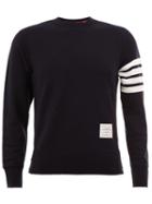 Thom Browne Striped Sleeve Detail Sweatshirt