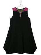 Marcelo Burlon County Of Milan Kids Wing Print Dress - Black