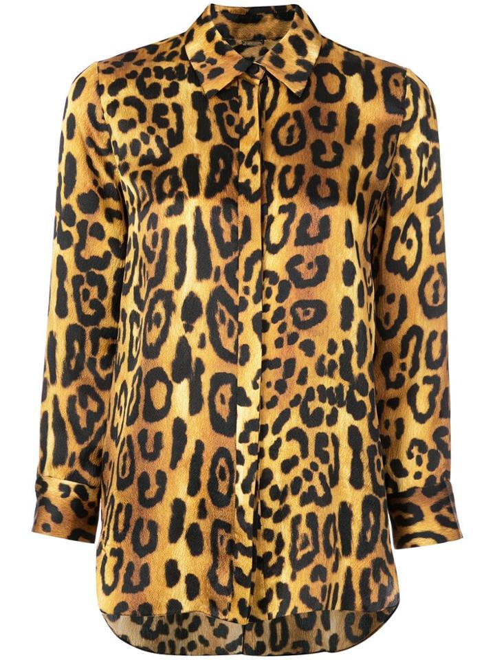 Adam Lippes Leopard Print Shirt - Gold