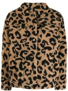 Apparis Leopard Faux-fur Jacket - Neutrals