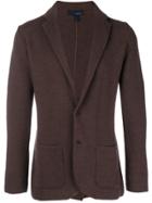 Lardini Wool Blazer Cardigan - Brown