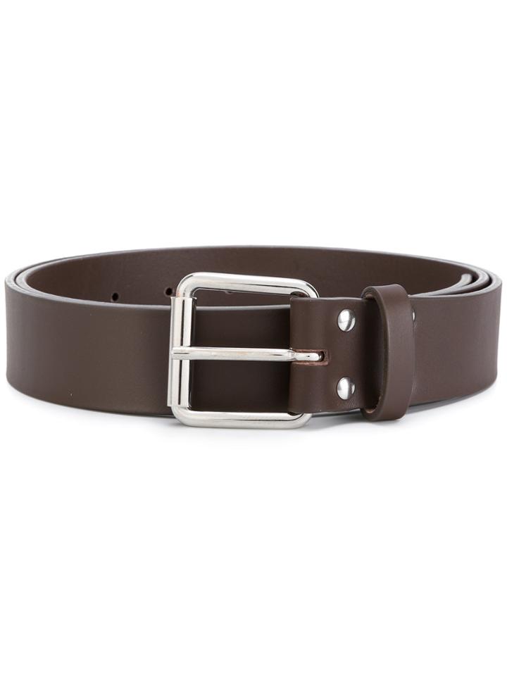 Comme Des Garçons Shirt Classic Buckle Belt - Brown