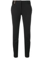 Peserico Cropped Slim Fit Trousers - Black