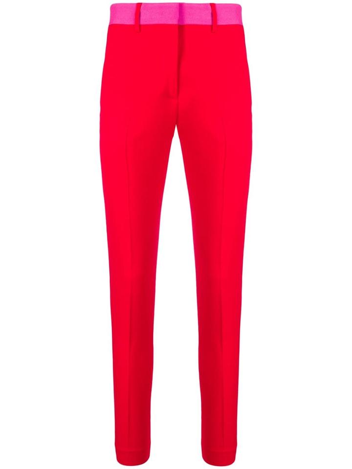 Msgm High-waisted Trousers - Red