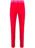 Msgm High-waisted Trousers - Red