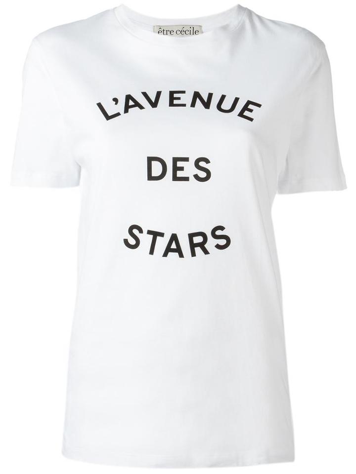 Être Cécile L'avenue Des Stars T-shirt, Women's, Size: Xs, White, Cotton