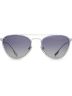Burberry Glitter Detail Pilot Sunglasses - Blue