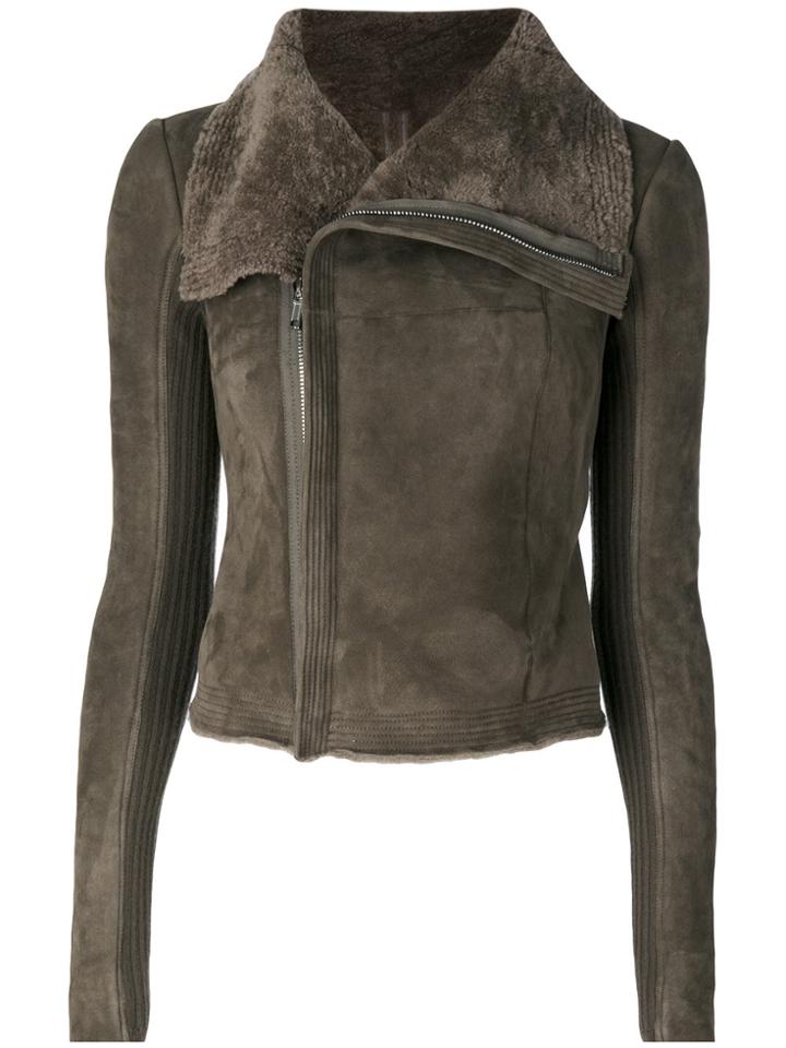 Rick Owens Classic Biker Jacket - Brown