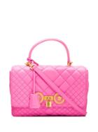 Versace Quilted Icon Shoulder Bag - Pink