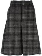 Thom Browne Plaid Wide Cropped Trousers