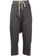Rick Owens Drop Crotch Trousers, Women's, Size: 6, Grey, Viscose/spandex/elastane