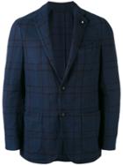 Lardini - Classic Blazer - Men - Cotton/linen/flax/polyester - 50, Blue, Cotton/linen/flax/polyester