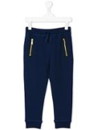 Dsquared2 Kids - Zipped Pockets Drawstring Sweatpants - Kids - Cotton - 8 Yrs, Blue