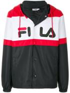 Fila Logo Printed Hooded Jacket - Black