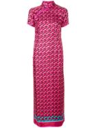 F.r.s For Restless Sleepers Geometric Print Dress - Pink & Purple