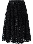 Paskal Layered Dotted Skirt, Women's, Size: Medium, Black, Nylon