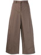 Fabiana Filippi Cropped Wide-leg Trousers - Brown