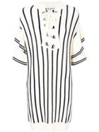 Self-portrait Layered Striped Knit Dress - Nude & Neutrals