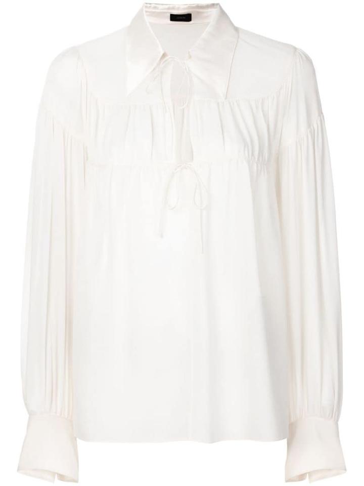 Joseph Bow Tie Blouse - Neutrals