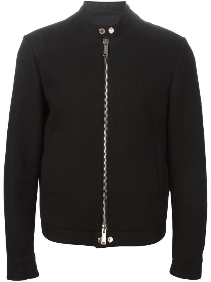 Dsquared2 Classic Jacket, Men's, Size: 52, Black, Leather/polyamide/polyester/wool