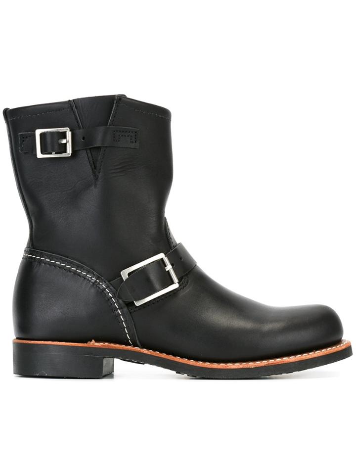 Red Wing Shoes Buckled Boots - Black