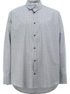 Aganovich Asymmetric Collar Shirt, Men's, Size: 48, Grey, Cotton