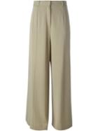 Givenchy Crepe Palazzo Pants, Women's, Size: 40, Nude/neutrals, Viscose/spandex/elastane/acetate/silk
