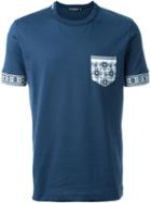 Dolce & Gabbana Printed Pocket T-shirt, Men's, Size: 58, Blue, Cotton