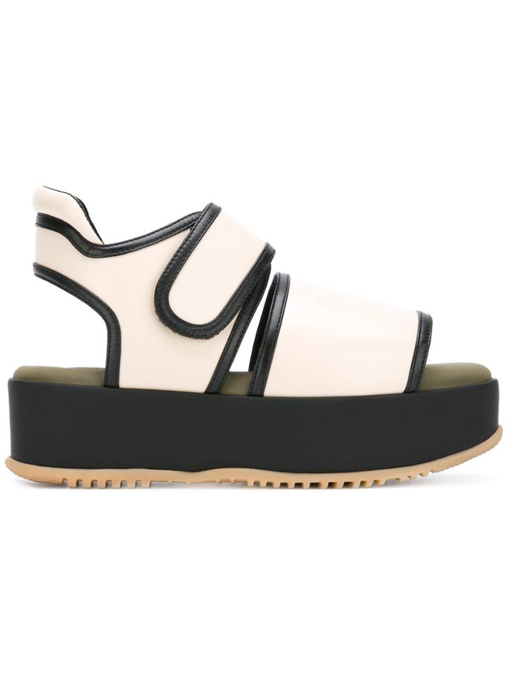 Marni Strapped Platform Sandals - Nude & Neutrals