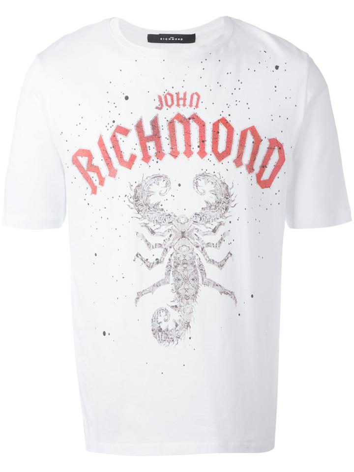John Richmond - Logo Print T-shirt - Men - Cotton - S, White, Cotton
