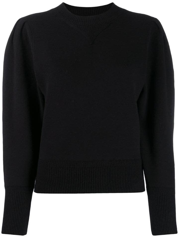 Isabel Marant Étoile Puff Sleeve Knitted Top - Black