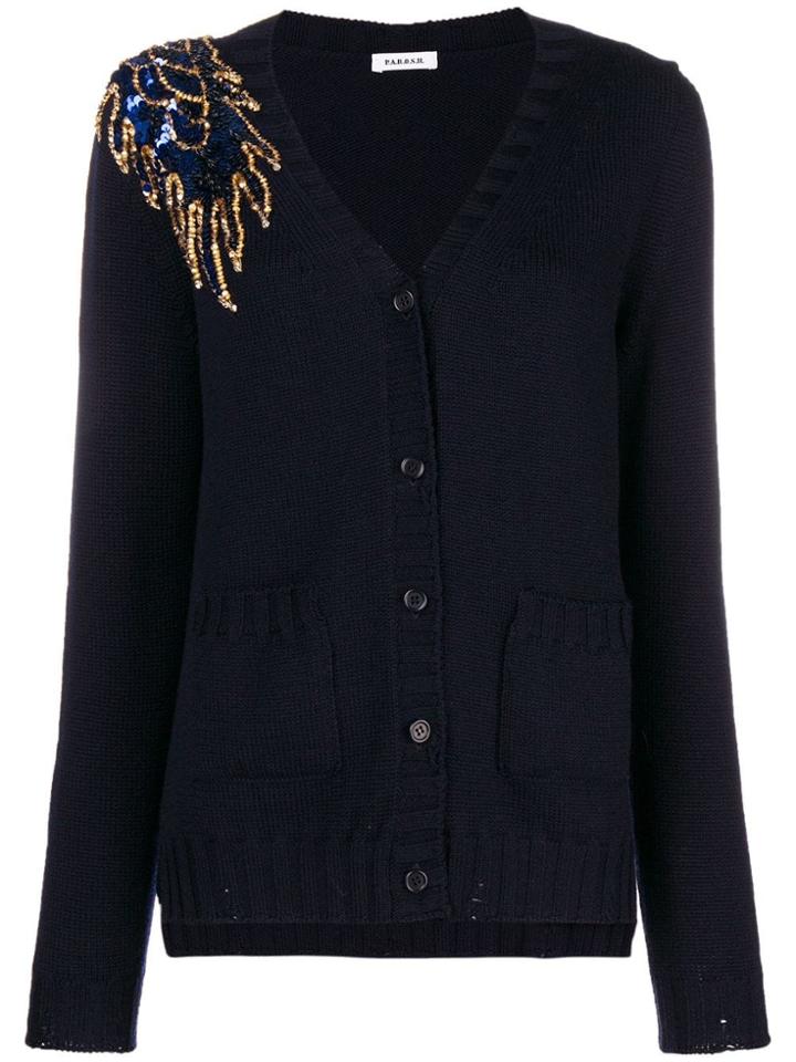 P.a.r.o.s.h. Embellished Back Jumper - Blue