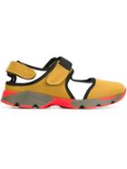 Marni Colour Block Velcro Sneakers, Women's, Size: 39, Brown, Rubber/nylon