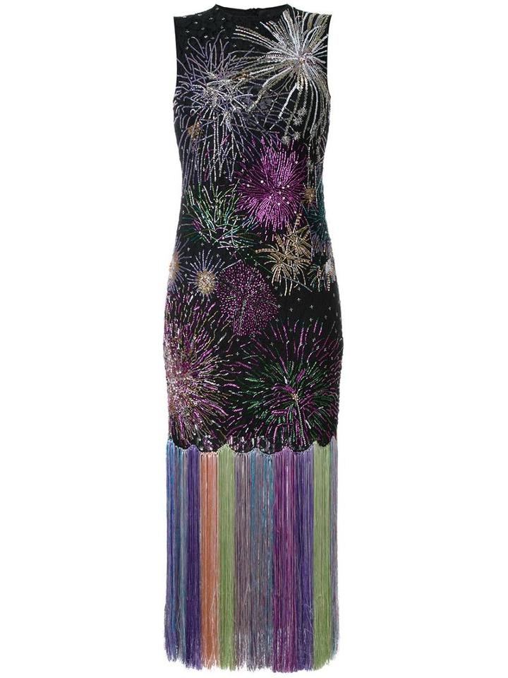 Romance Was Born 'fireworks Concerto' Lace Dress, Women's, Size: 8, Black, Polyester