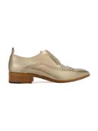 Maison Margiela Pointed Toe Metallic Brogues - Nude & Neutrals