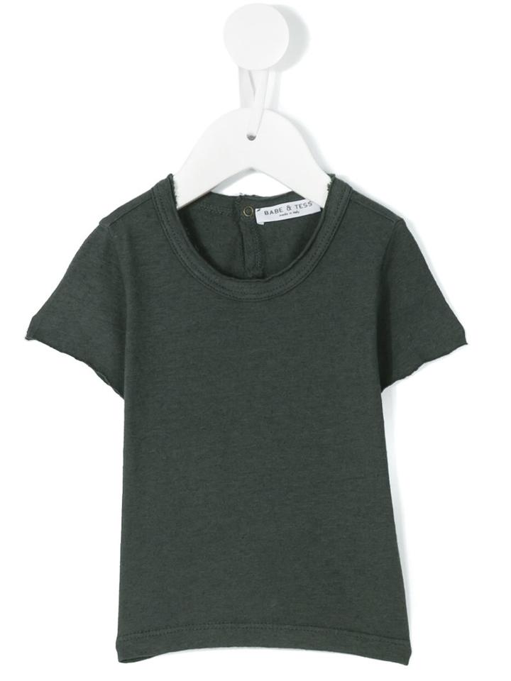 Babe And Tess - Raw Edge T-shirt - Kids - Cotton/linen/flax - 18 Mth, Grey