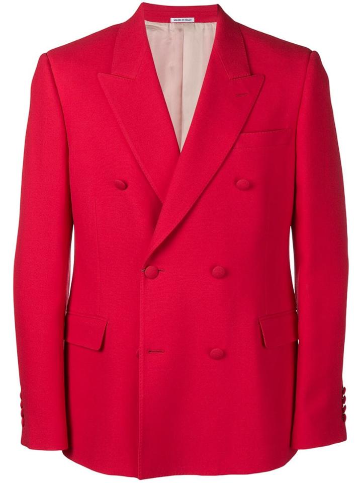 Alexander Mcqueen Double-breasted Blazer Jacket - Pink