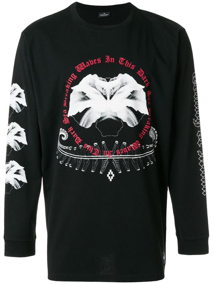 Marcelo Burlon County Of Milan White Flower Long Sleeve T-shirt -