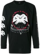 Marcelo Burlon County Of Milan White Flower Long Sleeve T-shirt -