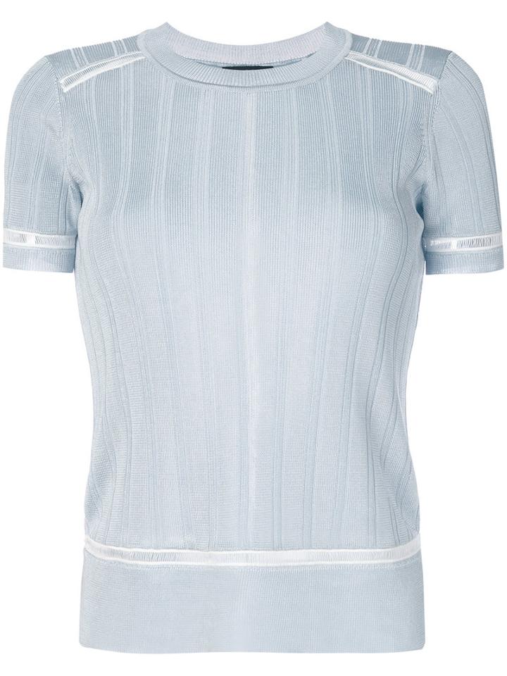 Rag & Bone - Kaitlin Top - Women - Nylon/spandex/elastane/rayon - L, Blue, Nylon/spandex/elastane/rayon