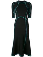 Alexander Wang - Lace-up Scuba Dress - Women - Nylon/spandex/elastane/viscose - S, Black, Nylon/spandex/elastane/viscose