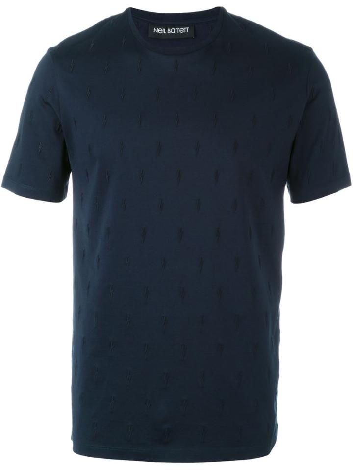 Neil Barrett Embroidered Lightning Bolt T-shirt